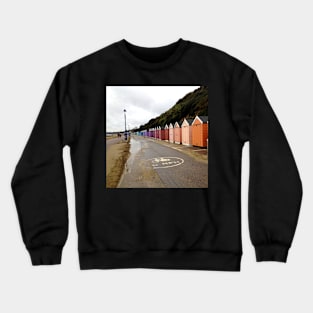 Orange Beach Huts Crewneck Sweatshirt